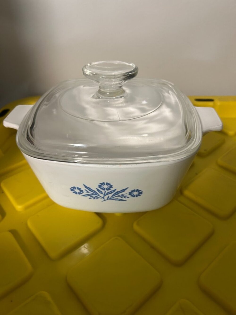 Vintage Corning Ware Blue Cornflower P-1 3/4-B 7 Cup Casserole & Lid #2